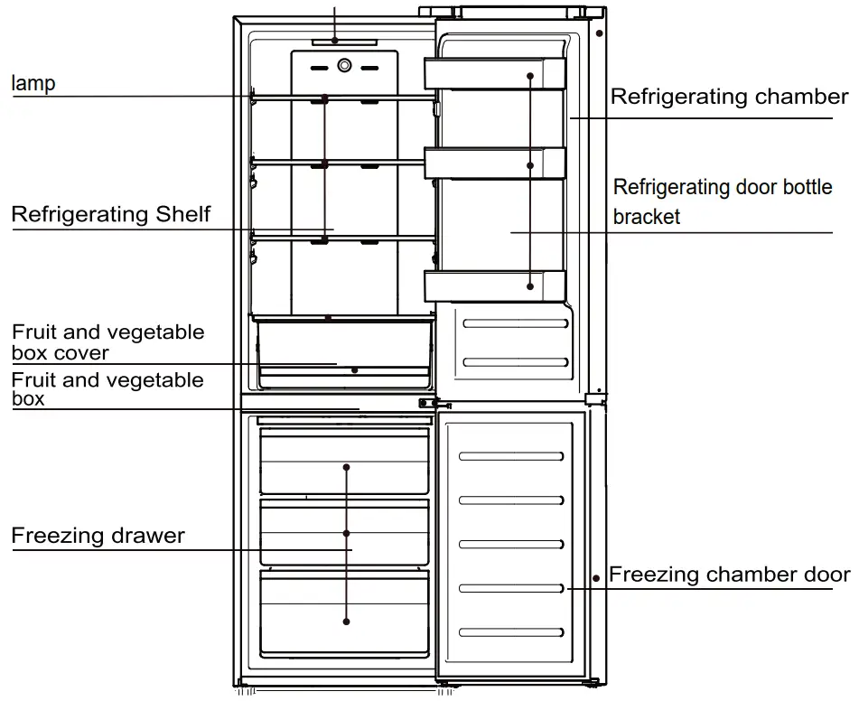 MORRIS T73318EBN 2 Bottom Mount Refrigerator - Product introduction