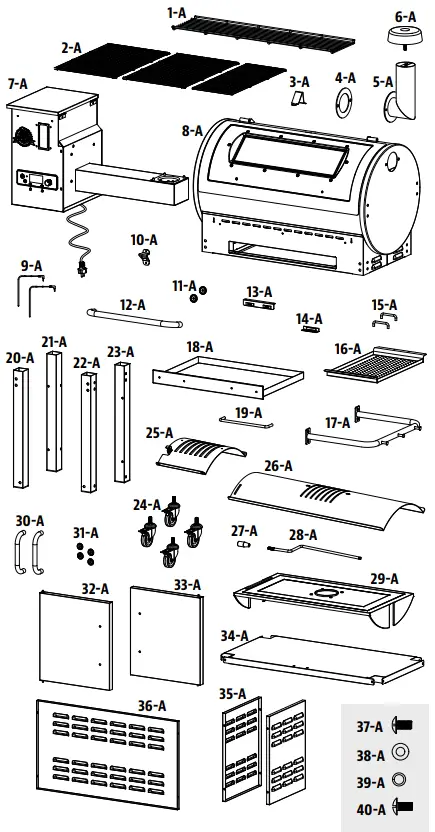 Pb1000sp Grill Replacement Parts