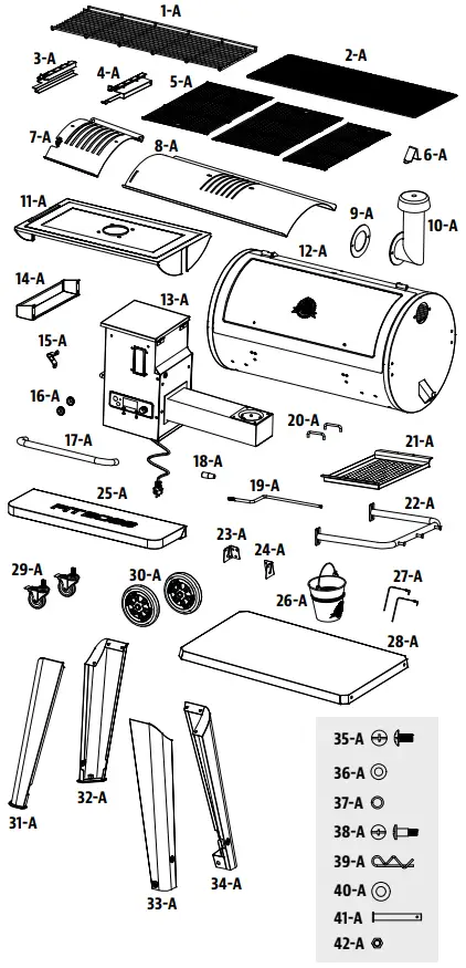 Pb1100sp Grill Replacement Parts