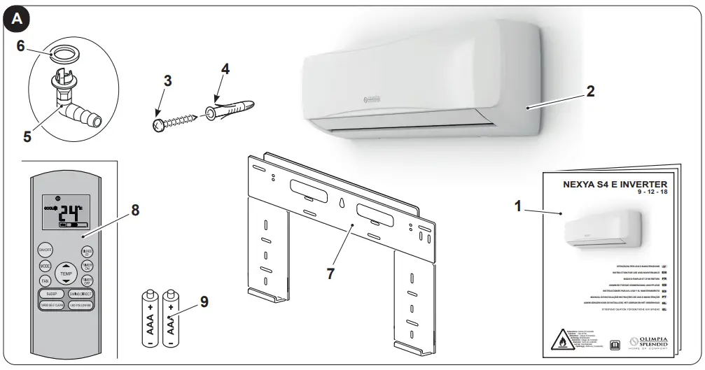 OLIMPIA SPLENDID NEXYA S4 E Inverter Wall Mounted Air Conditioner - fig5