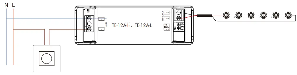 DALI-TE-12A-H, TE-12A-L-Triac-Constant-Current-LED-Driver-FIG-5
