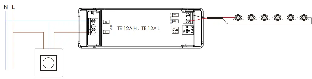 DALI-TE-12A-H, TE-12A-L-Triac-Constant-Current-LED-Driver-FIG-6