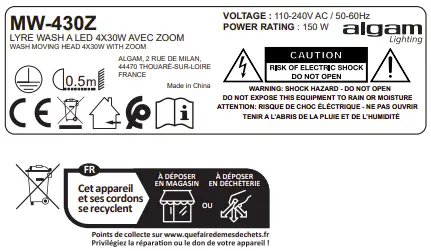 Warning Instructions