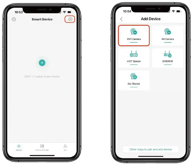 LANDUN VISION WX23.2 Dual Lens Security Camera - connect the camera to WiFi