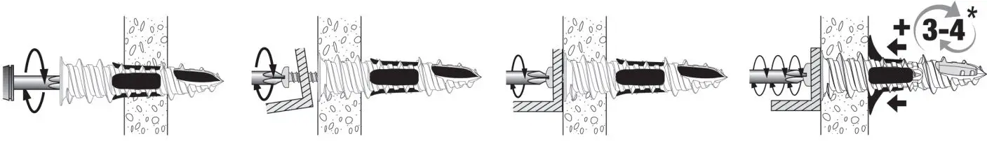 Dottie WDPK10 10 Nylon Walldriller Plus Anchor Kit W-FIG2