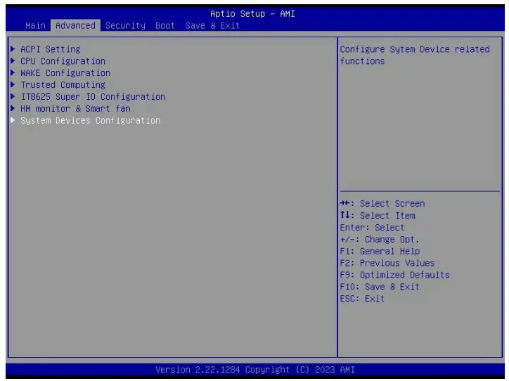 Giada BQ612 Alder Lake Rich Client for Edge Computing - Devices Configuration