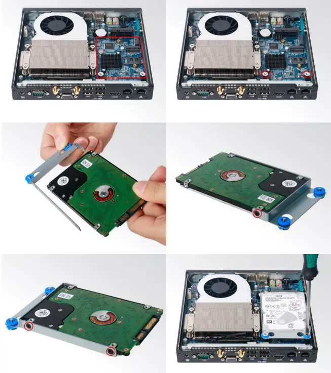 Giada BQ612 Alder Lake Rich Client for Edge Computing - SSD Installation