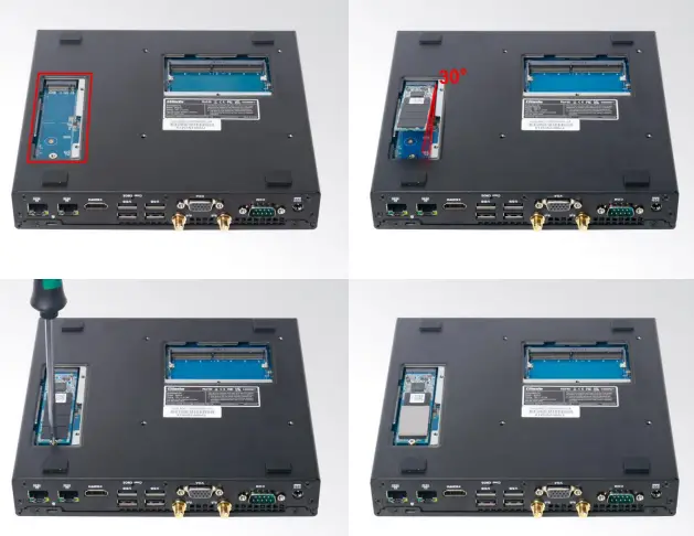 Giada BQ612 Alder Lake Rich Client for Edge Computing - SSD (M.2) Installation