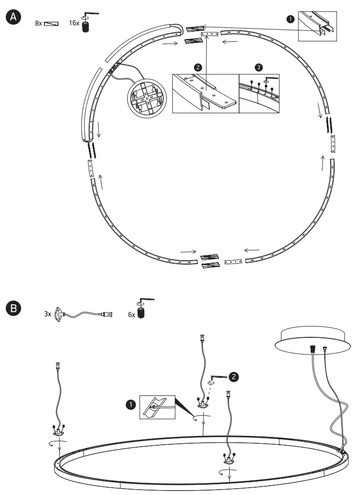 DECOLIGHT 62156D LED Pendant Ring - fig 2