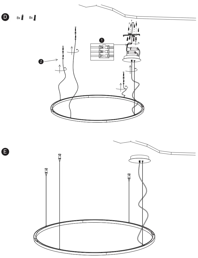 DECOLIGHT 62156D LED Pendant Ring - fig 4