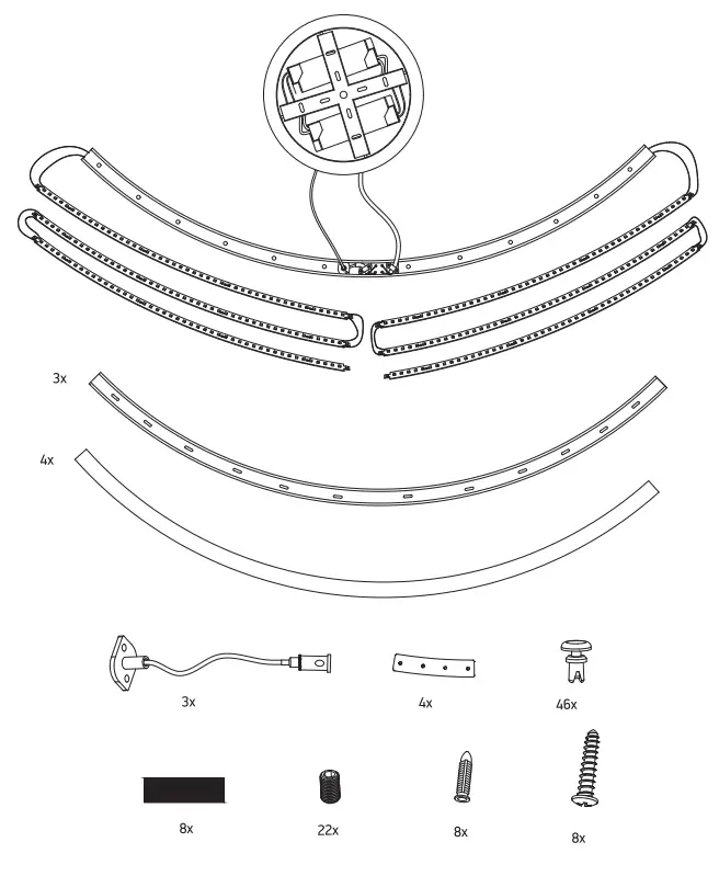 DECOLIGHT 62156D LED Pendant Ring - fig