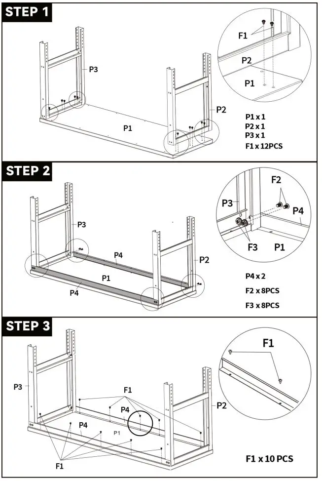 VEVOR-M4824-48-Inch-Wood-Worktop-Workbench-FIG-3