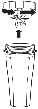 NINJA CB350EU Power Nutri Blender 3 In 1 - NUTRI CUP 6