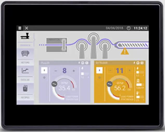 EXOR eX705 Industrial HMI PLC 5 Inch Display