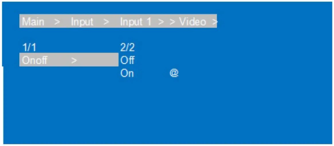 gofanco G4 0147A 8x8 HDMI Matrix 4K HDR Audio Extractor - Input Signal ON OFF 1