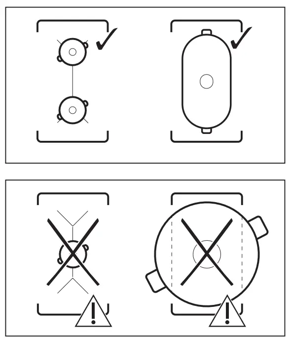 Using the cooking zones
