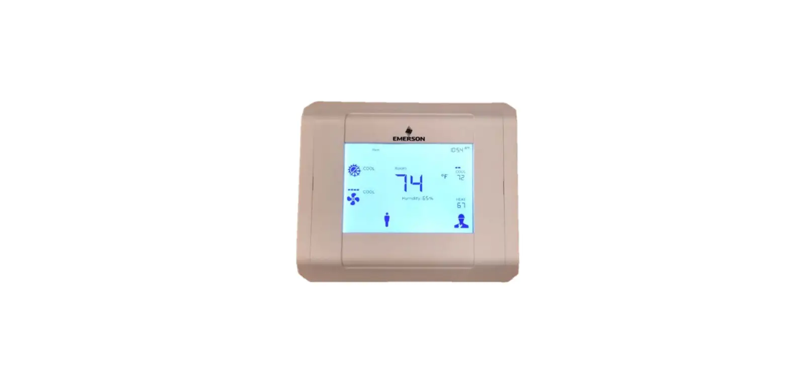 Emerson 026-1739 Programmable Touchscreen Thermostat User Manual Emerson 026-1739 Programmable Touchscreen Thermostat User Manual