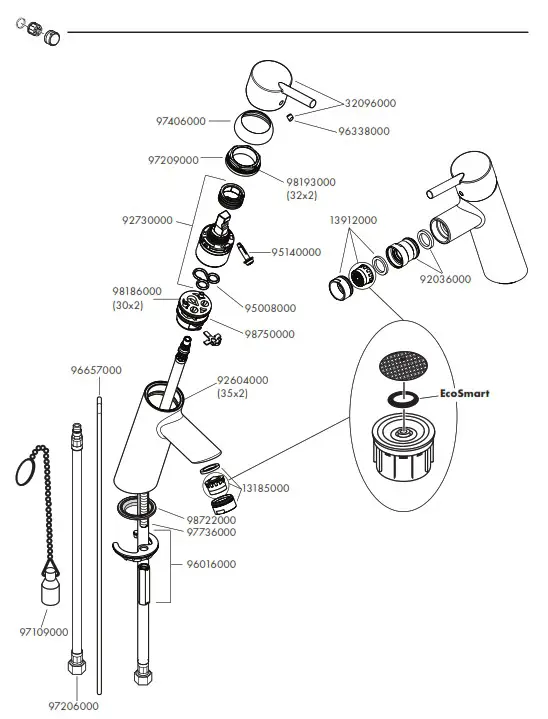 hansgrohe TALIS S2 Basin Faucet - fig 25
