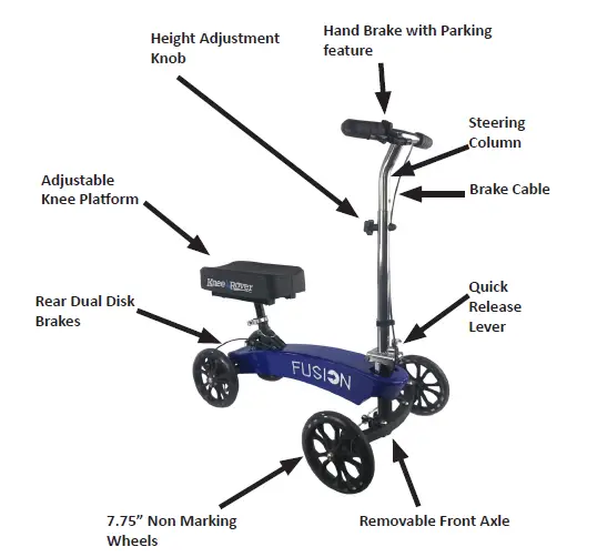KneeRover Fusion Knee Scooter fig-2