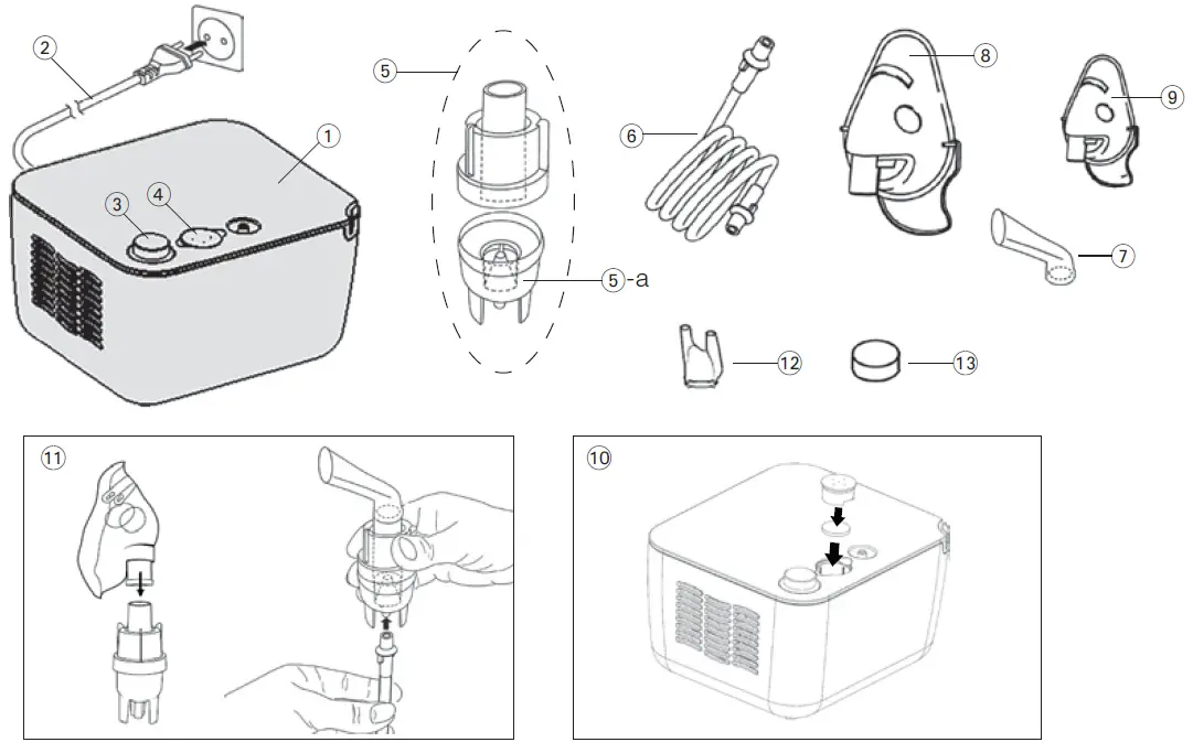 microlife NEB200 Medical Inhaler Compressor 1