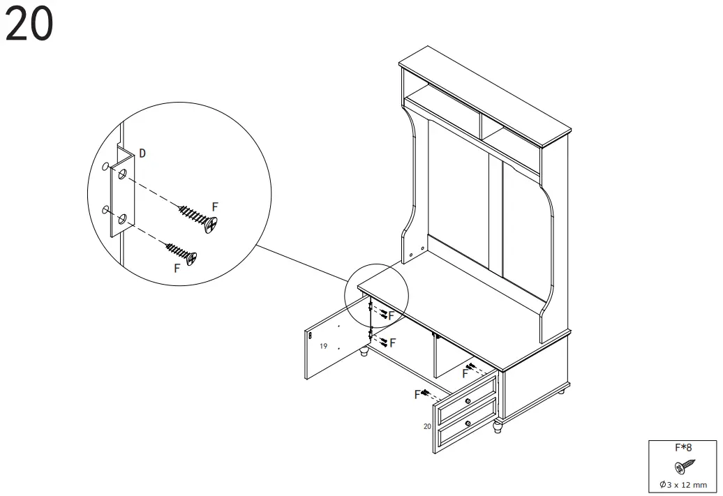 ModernLuxe-L-WF296763AAK-Hall-Tree-with-4-Hooks-fig-18