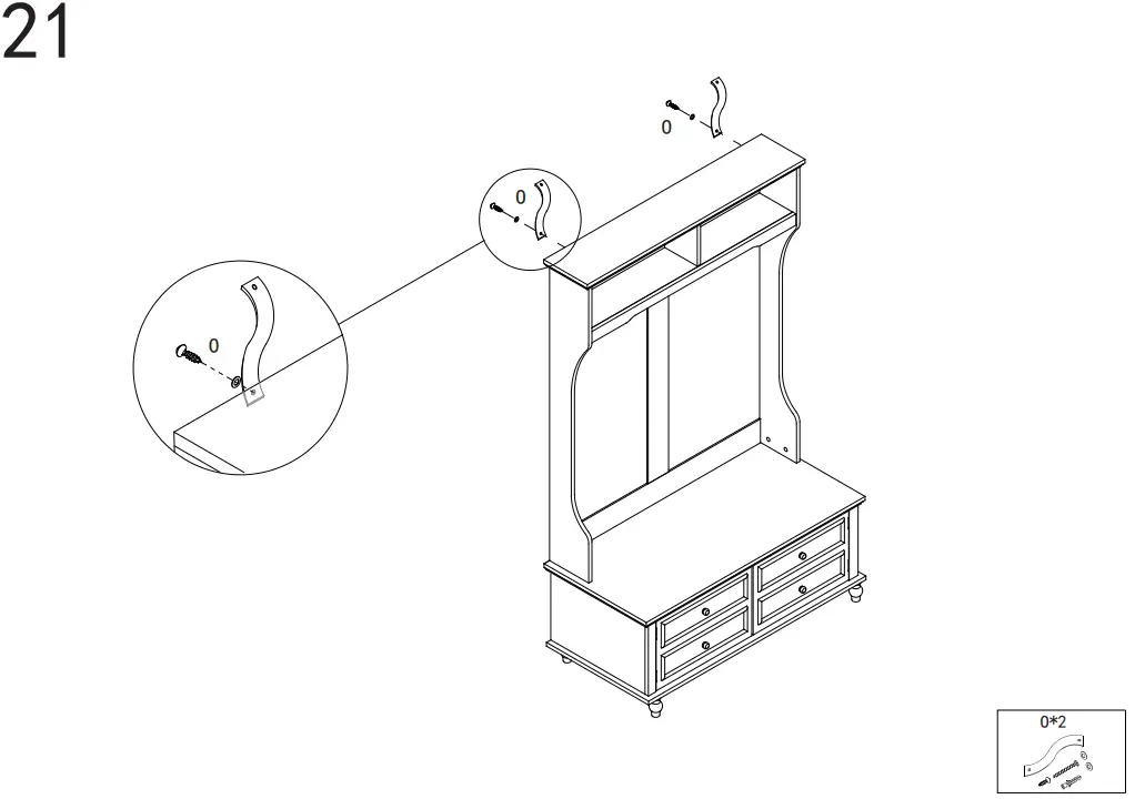 ModernLuxe-L-WF296763AAK-Hall-Tree-with-4-Hooks-fig-19