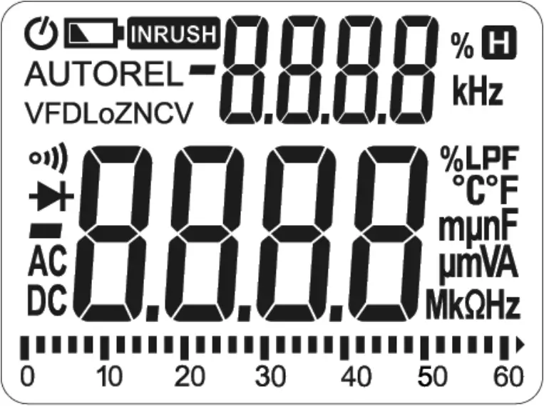 UNIKS C126 - LCD display