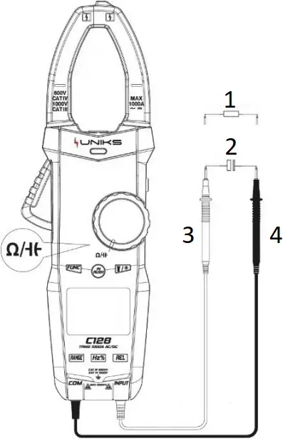 UNIKS C126 - Resistance Capacitance Measurement