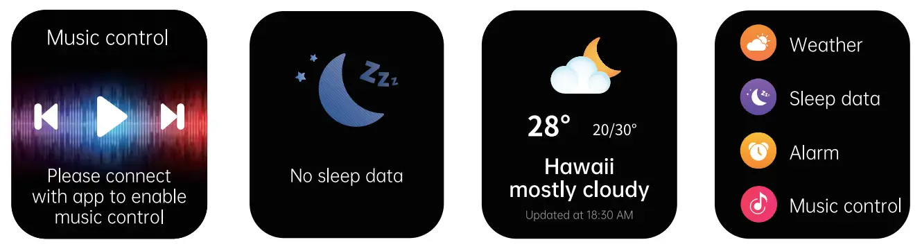 Sleep, Weather and Music Control