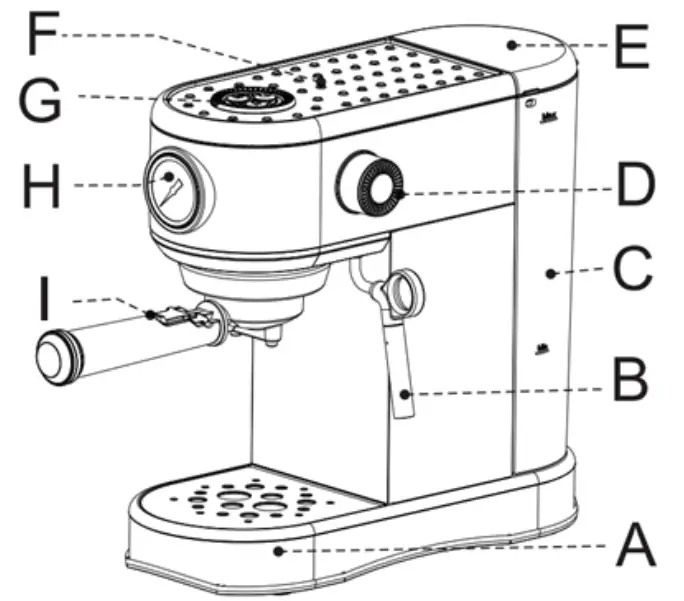 acorn ST 697B Espresso Coffee Machine - Conmponet