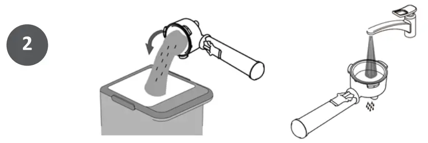 acorn ST 697B Espresso Coffee Machine - Cup button 6