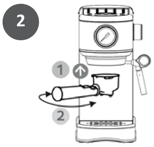 acorn ST 697B Espresso Coffee Machine - Hot water 1