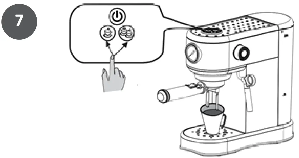 acorn ST 697B Espresso Coffee Machine - Hot water 6