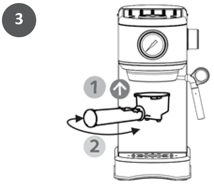 acorn ST 697B Espresso Coffee Machine - Hot water 9