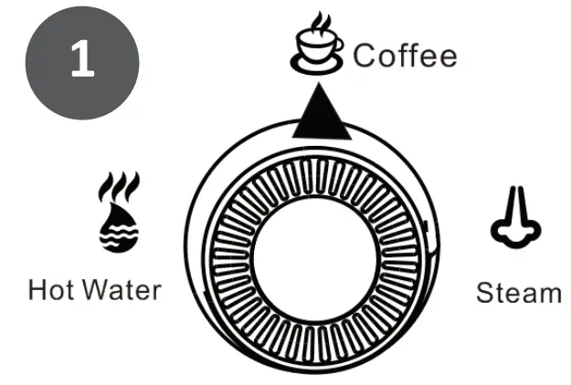 acorn ST 697B Espresso Coffee Machine - Hot water