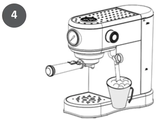 acorn ST 697B Espresso Coffee Machine - Milk 3