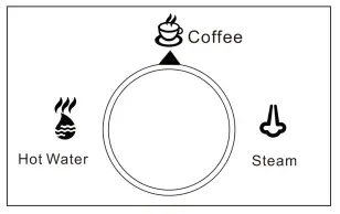 acorn ST 697B Espresso Coffee Machine - Swite Button 1