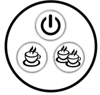 acorn ST 697B Espresso Coffee Machine - Swite Button