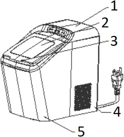 EUHOMY IM-03S Ice Maker - ASSEMBLY AND PARTS 1
