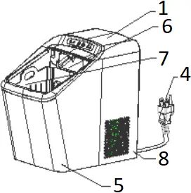 EUHOMY IM-03S Ice Maker - ASSEMBLY AND PARTS 2