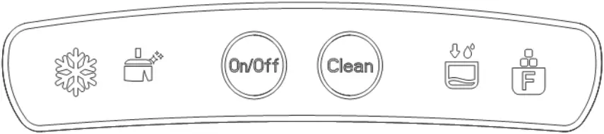 EUHOMY IM-03S Ice Maker - CONTROL PANEL DISPLAY