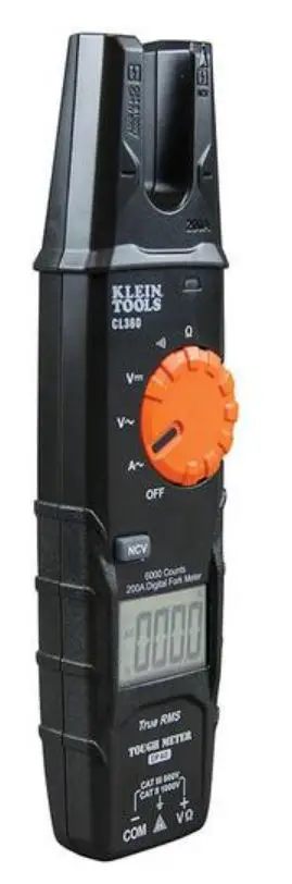 KLEIN TOOLS CL360 200A AC Open Jaw Fork Meter Instruction Manual-product