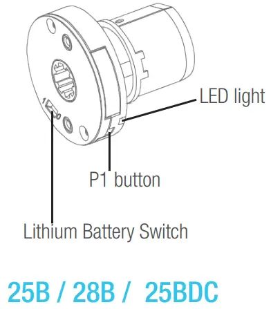 Lifestyle Solar Shades Motorized Roller Shades - Button Location