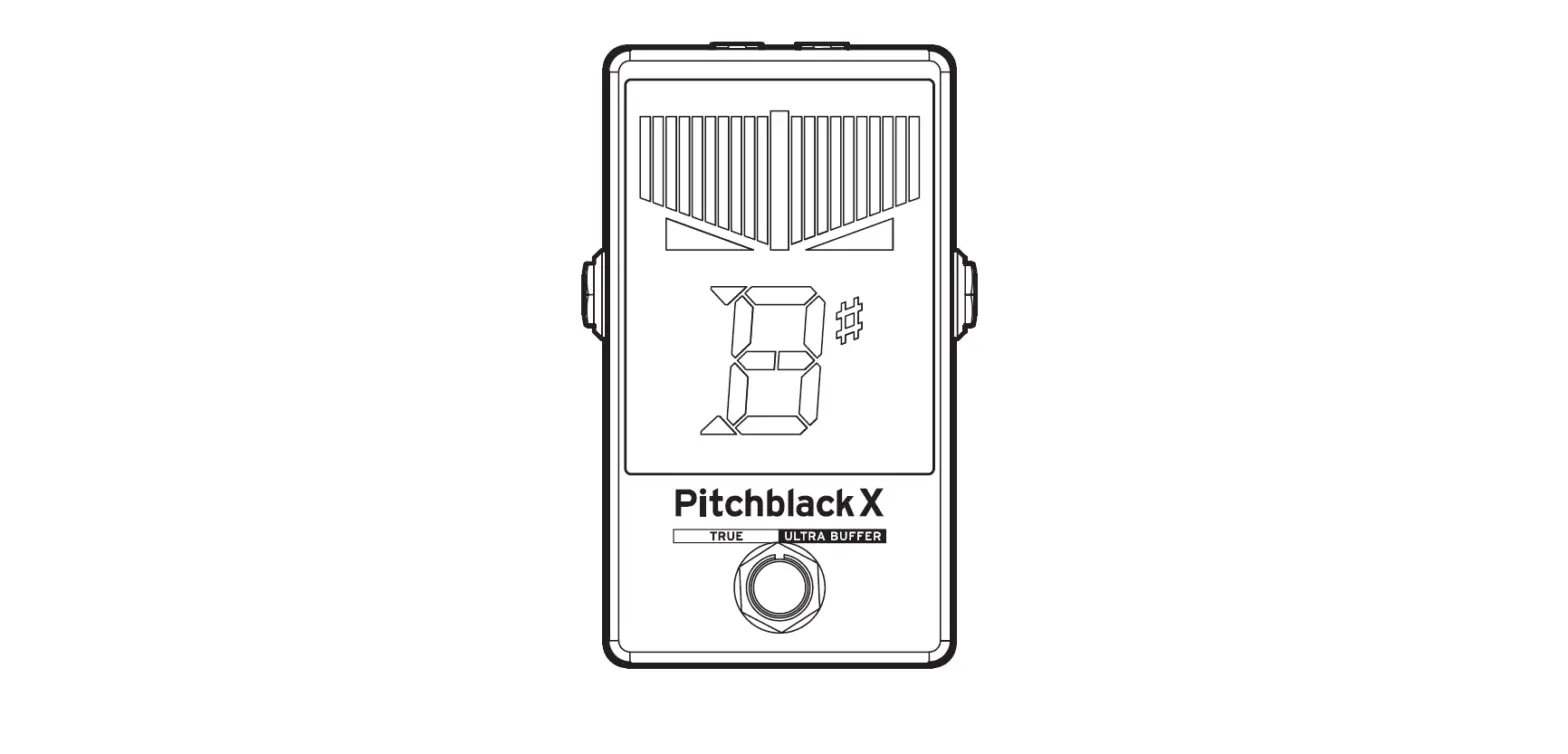Korg Pb-x Pitchblack X Pedal Tuner Owner's Manual