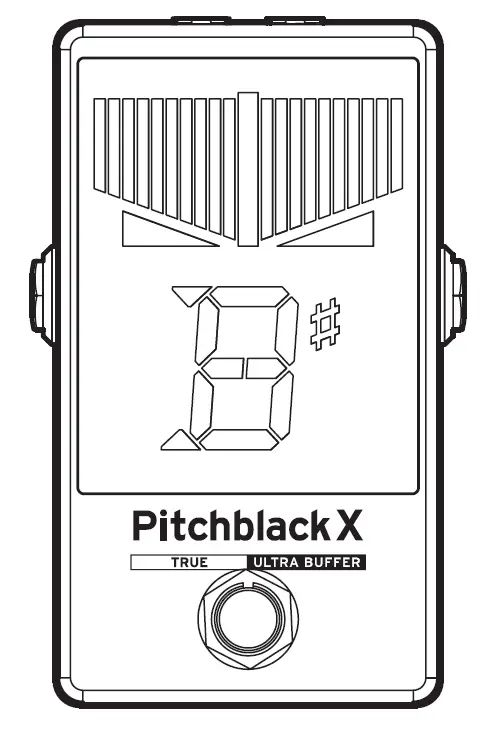KORG PB-X Pitchblack X Pedal Tuner