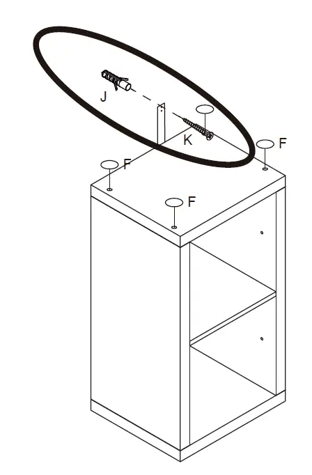 LIVING CO 9401063401376 Valencia 2 Cube Oak Look-fig-9