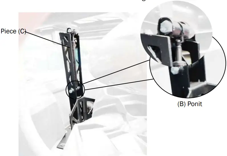 AFX MOTORSPORTS POR016 Pneumatic Spare Tire Carrier - Piece 2