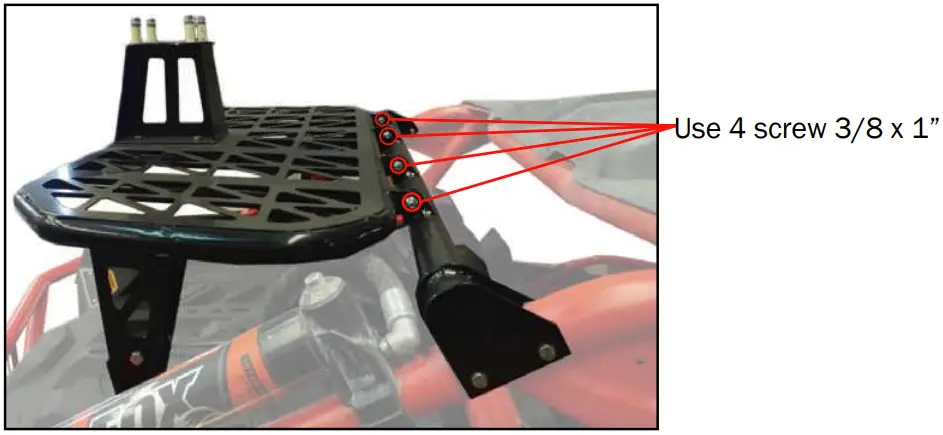 AFX MOTORSPORTS POR016 Pneumatic Spare Tire Carrier - Screw 3