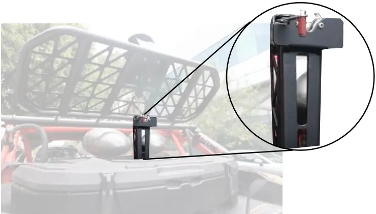 AFX MOTORSPORTS POR016 Pneumatic Spare Tire Carrier - bolts and nuts