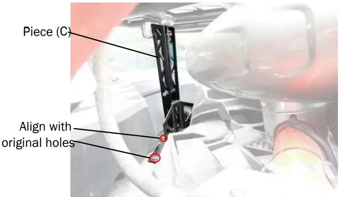 AFX MOTORSPORTS POR016 Pneumatic Spare Tire Carrier - original holes